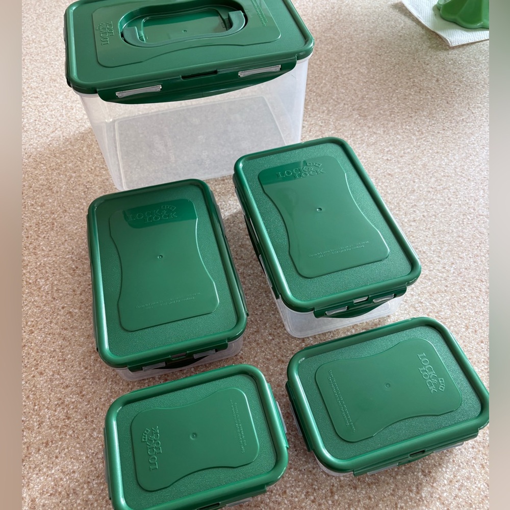 10 Piece Lock n Lock Storage Set Including Lids